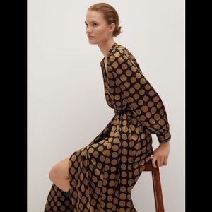 NEW Mango retro midi dress, new collection.
